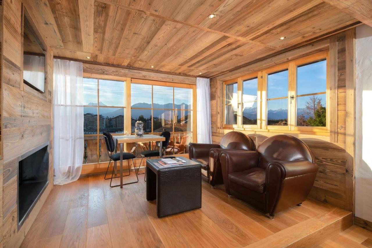 Hostellerie du Pas de l'Ours Relais et Châteaux Crans-Montana Exterior foto